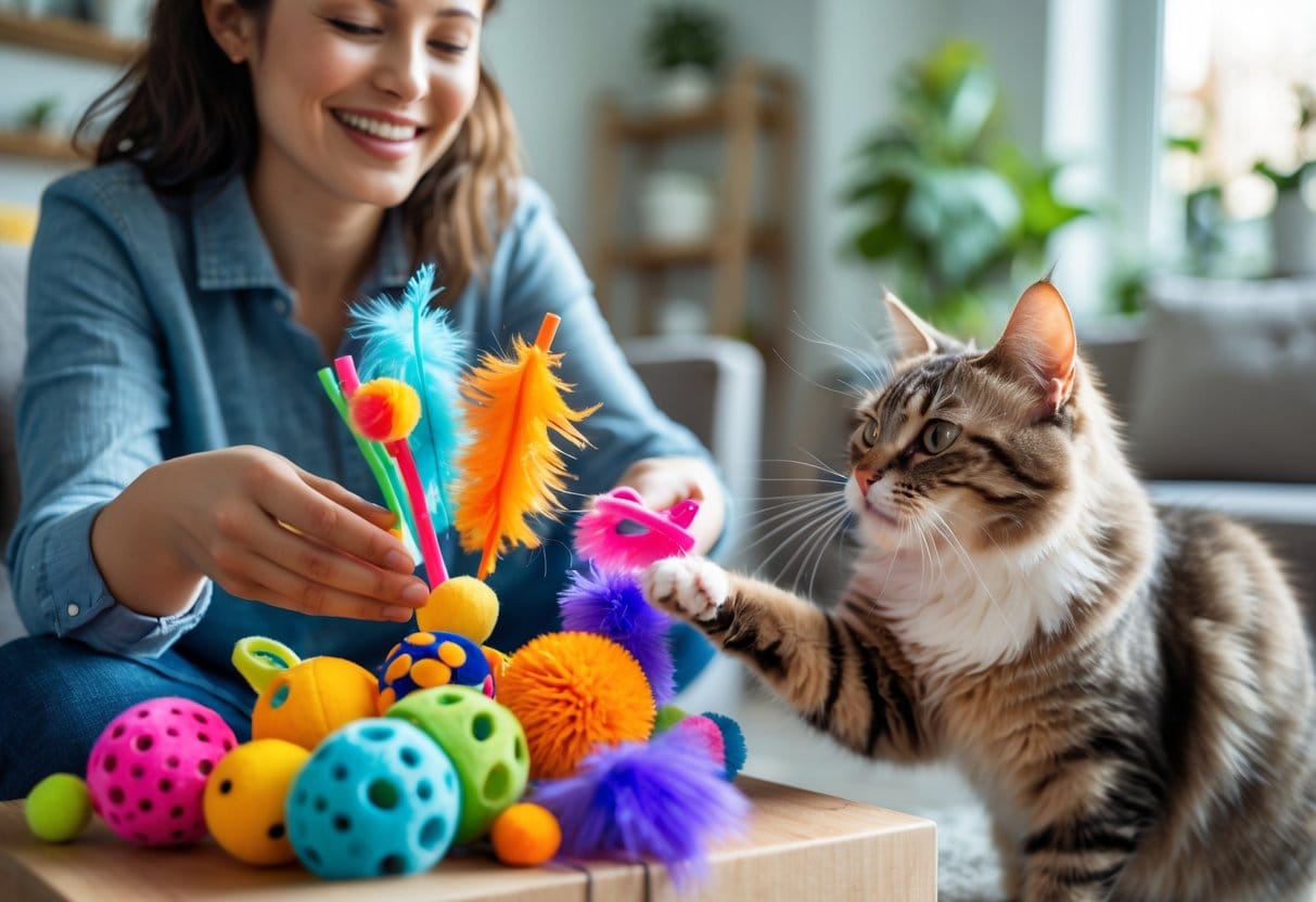 Giv katteelskeren noget sjovt kattelegetoej i gave